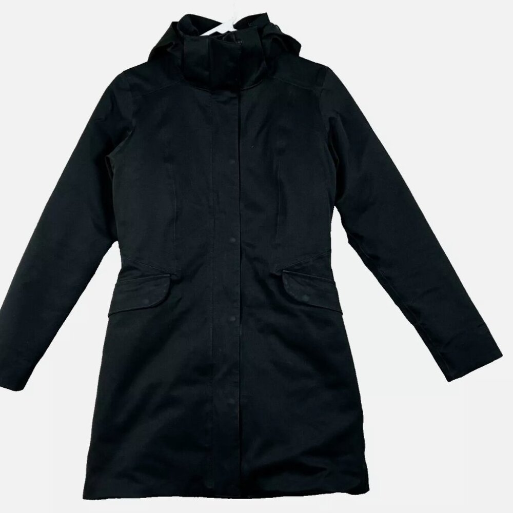 Patagonia Down Waterproof Jacket - Women's Small - Black Duete Parka H2NO